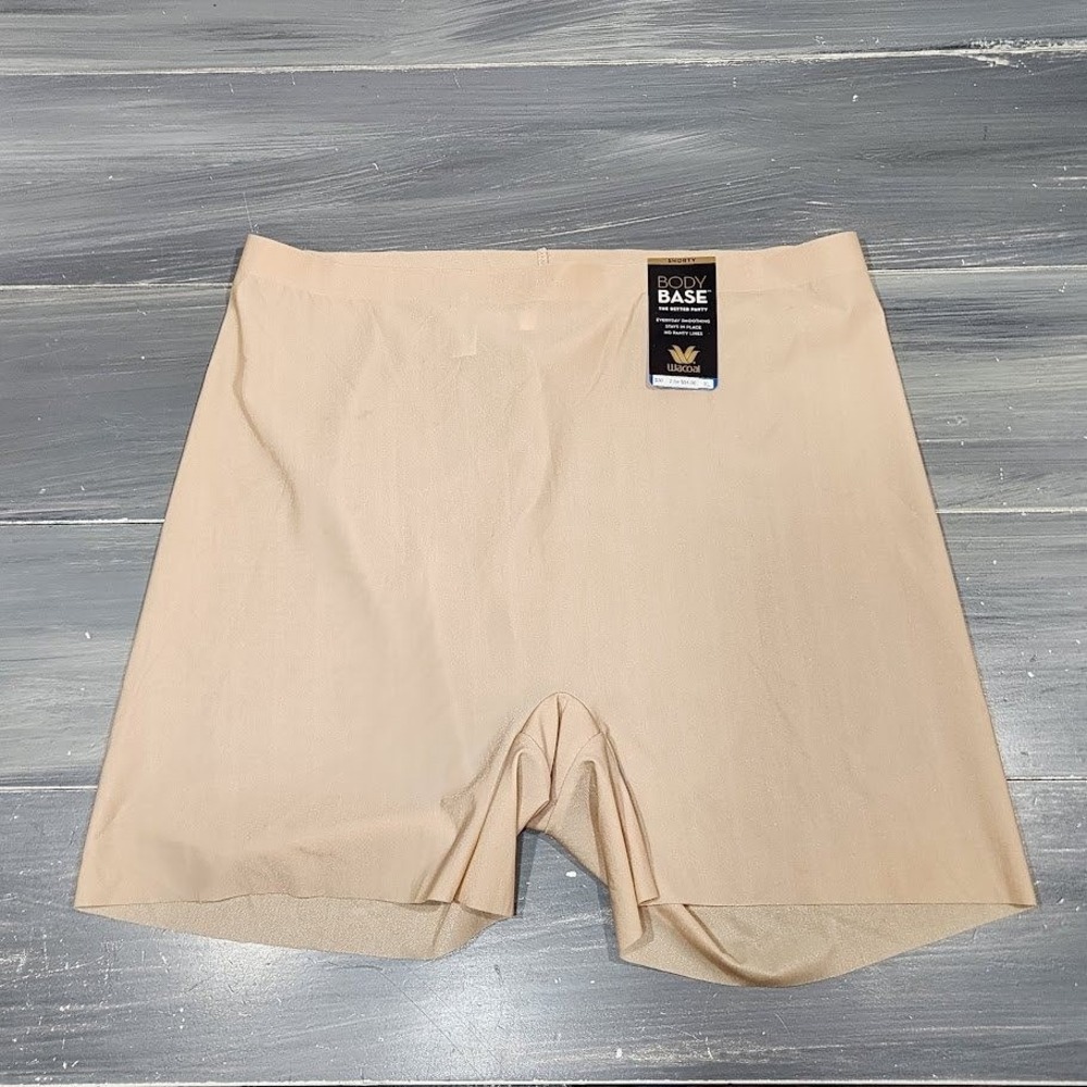 Wacoal Body Base Shorty Shapewear Everyday Smoothing No Panty Lines Beige XL/8